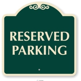 PREMIER PARKING & CUSTOM FAMILY RESERVED SIGN item