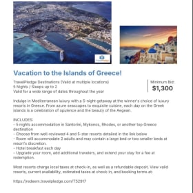 5 nights for 2 in Greece item