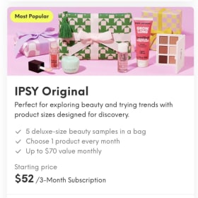 Ipsy Gift Subscription and Guinea Pig Bag item
