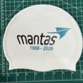 Swim Cap - Mantas [White] 40th Anniversary item