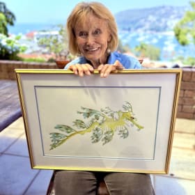 Valerie Taylor Original Watercolour — Leafy Seadragon item