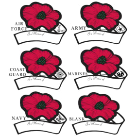 “In Honor of … “ Customized Memorial Sticker item