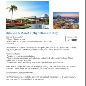 7 Night Orlando Resort Stay for up to 4 item