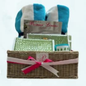 Pioneer Linens Home Basket ($250 Value) item