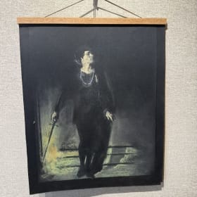 4- Woman with Sword on Black, Pastel on Paper item