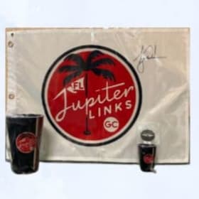 Tiger Woods Signed Pin Flag&Jupiter Links Golf Package($600) item