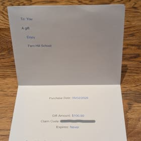 BTE gift certificate - $100 item