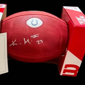 Indianpolis Colts autographed football - Kenny Moore II item