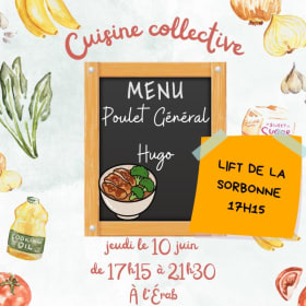 LIFT SORB : Cuisine Collective - 10 juin @17h15-21h30 item