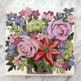 Original 12X12" Floral Painting item