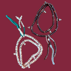 Prayer Beads: Peony / Jojoba Seed item