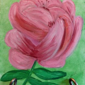 Big pink flower item