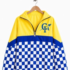 Blue and White Checkered Windbreaker (Kid) item