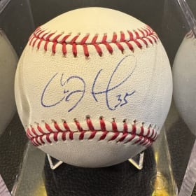 Cole Hamels Autographed MLB baseball item