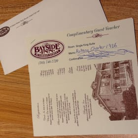 King Suite, 1 night stay, Bayside Inn item