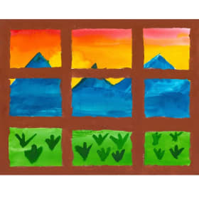 "Mountain Sunset" by Alice Brewer, age 8 item