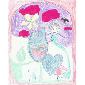 "Happy Clouds" by Letty Chambers, age 4 item