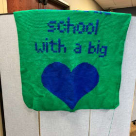 Knitted MELA Little School With a Big Heart item