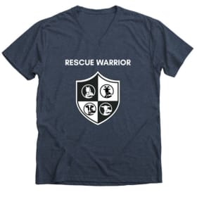 Rescue Warrior - Ladies V-Neck T-Shirt item