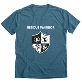Rescue Warrior - Ladies V-Neck T-Shirt item