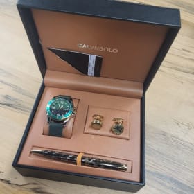 Men's Watch Set (Green) 1/3 item