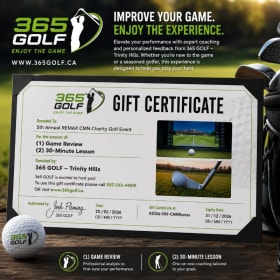 365 Golf Gift Certificate item