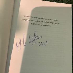 Beer League Hockey Book - signed item