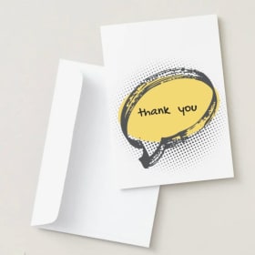 Thank you - speech bubble item