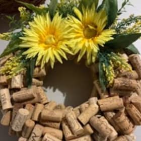 Summer cork wreath item