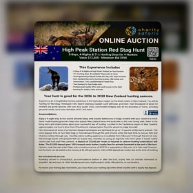 High Peak Station Red Stag Hunt in New Zealand item