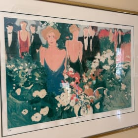 Lithographie de Claude A. Simard - Garden Party item
