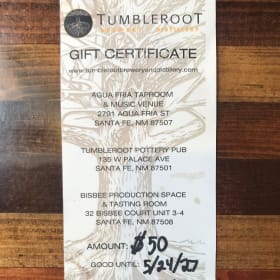 Tumbleroot Brewery Gift Card item