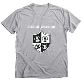 Rescue Warrior - Ladies V-Neck T-Shirt item
