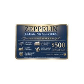 $500 Zeppelin Cleaning Services Gift Card + Items item