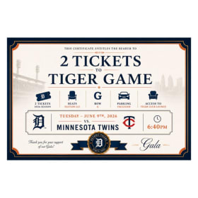 Detroit Tigers VIP Game Experience for 2 & Autograph Photo item