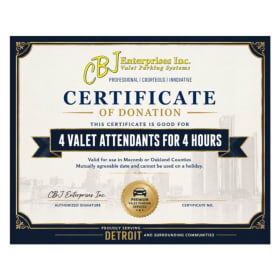 4 Valet Attendants for 4 hours item