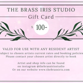 Brass Iris Studio $100 Gift Card item