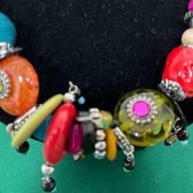 Colourful Handmade Beaded Necklace item