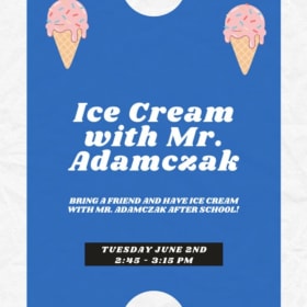 Ice Cream with Mr. Adamczak item