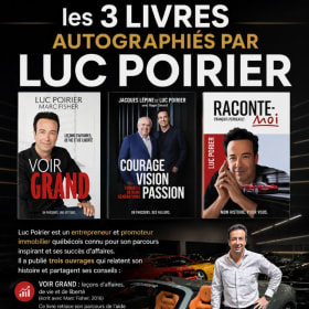 collection de 3 livres de Luc Poirier tous autographiés item