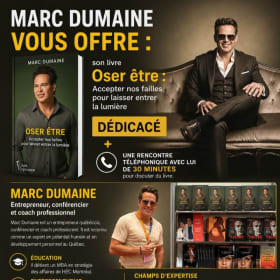 Livre dédicacé de Marc Dumaine et discussion de 30 minutes item