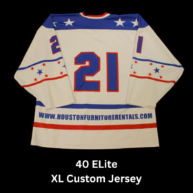 40 Elite White Game Worn Custom Jerseys item