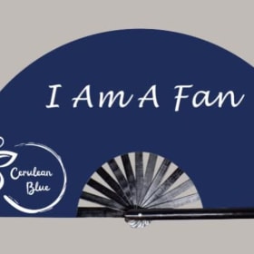 I'm A FAN Cerulean Blue Clack Fan item