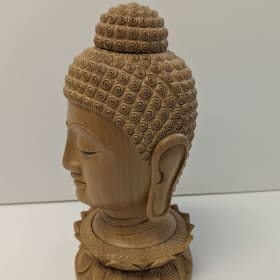 Photo of #5 - Wooden Buddha Head