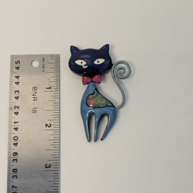 Photo of #9 - Enamel Cat Brooch