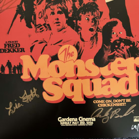 THE MONSTER SQUAD POSTER 11x17 IN SIGNED BY 4 CAST MEMBERS item