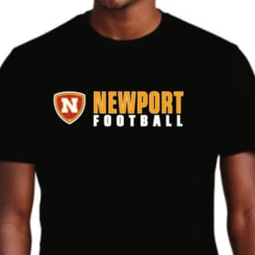 Newport Football Shield T-shirt (black) item