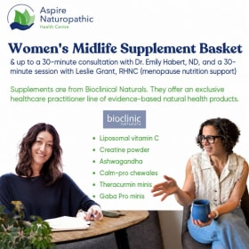 Woman's Midlife Supplement Basket and Two 30min sessions item