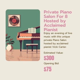 Private Piano Salon For 8 Hosted by Acclaimed Pianist item