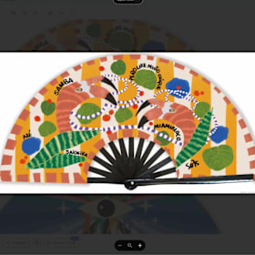 Flamingo - Hand Fan item